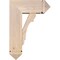 Ekena Millwork Olympic Arts and Crafts Smooth Bracket w/ Offset Brace, Douglas Fir, 7 1/2"W x 18"D x 26"H BKT0806X18X26OLY03SDF - alternate 2